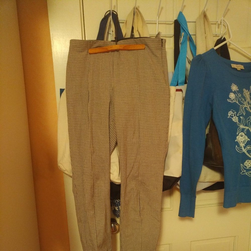 skinny houndstooth BR pants size 6